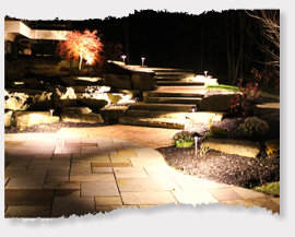 Landscape lighting and hardscape installation Northwest Arkansas.