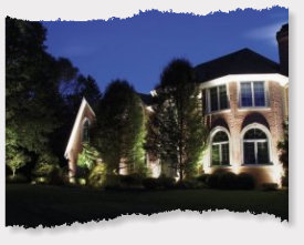Landscape lighting project Fayetteville in Northwest Arkansas.