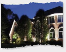 Landscape lighting project Fayetteville in Northwest Arkansas.